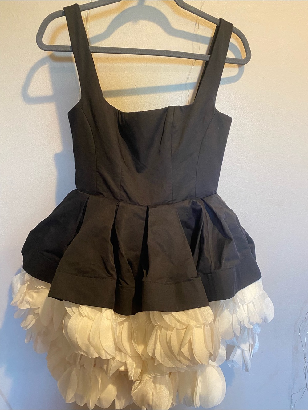Bronx and Banco Catalina Mini Dress in Black & Beige - Picture 5 of 7